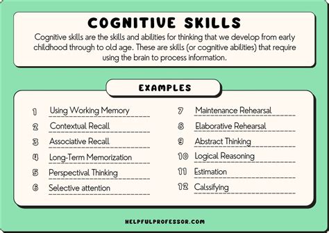 23 Cognitive Skills Examples (2024)