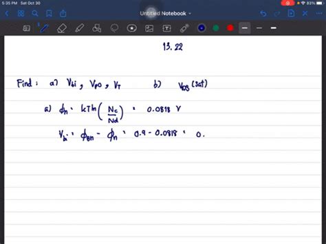 SOLVED:The barrier height of an n-channel GaAs MESFET is ϕB n=0.90 V. The metallurgical channel ...