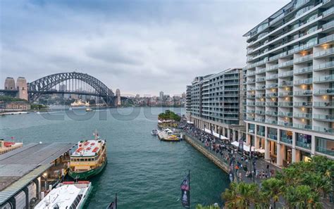 Aerial view of Sydney skyline, Australia, stock photo - Stock Image ...