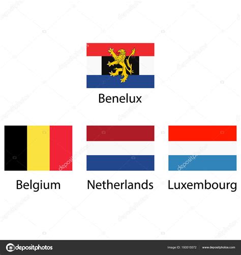 Benelux flags vector Stock Vector Image by ©viktorijareut #193515572