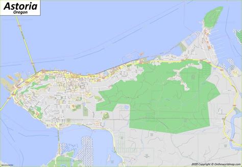 Astoria Map | Oregon, U.S. | Maps of Astoria