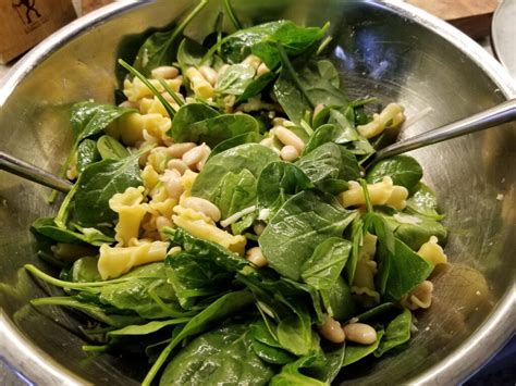 Campanelle with Spinach, Asiago and Cannellini Beans - melinmac cooks