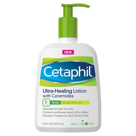 Cetaphil Ultra-Healing Lotion with Ceramides For Dry, Rough, Flaky Skin ...