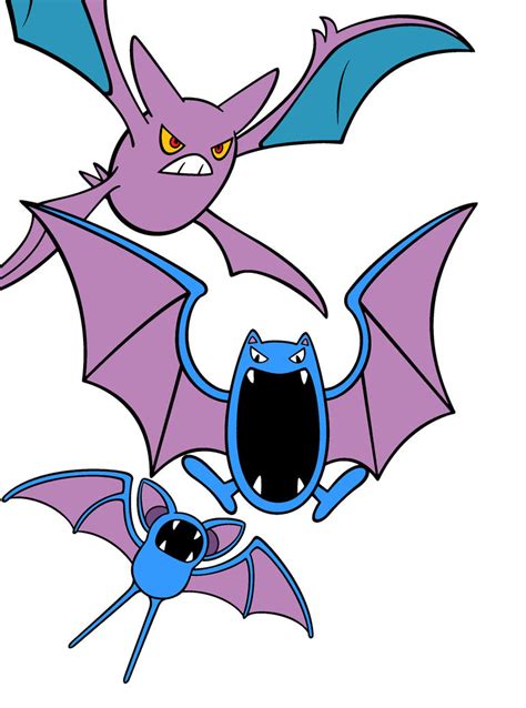 Zubat evolution by Wodam on DeviantArt