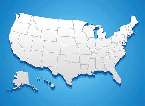 Best 3d Usa Map Illustrations, Royalty-Free Vector Graphics & Clip Art - iStock