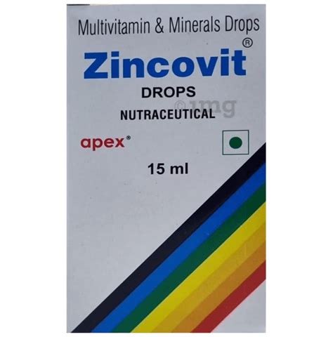 Zincovit Drop: Buy bottle of 15.0 ml Drop at best price in India | 1mg