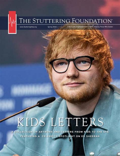 Ed Sheeran Headlines Magazine | Stuttering Foundation: A Nonprofit Organization Helping Those ...