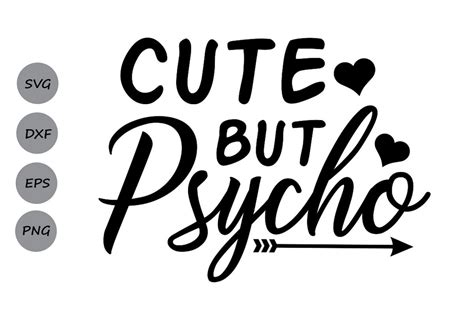 Cute But Psycho svg, Funny svg, girls svg, Baby svg.