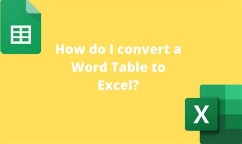 How do I convert a Word Table to Excel? | Basic Excel Tutorial
