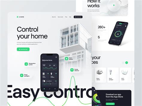 Smart Home Website Concept by Conceptzilla on Dribbble