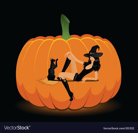 Halloween witch Royalty Free Vector Image - VectorStock