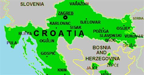 Hrvatski jezik: Croatian language map