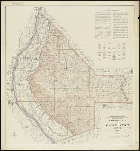 Topographic map of Monroe County, Illinois - Digital Commonwealth