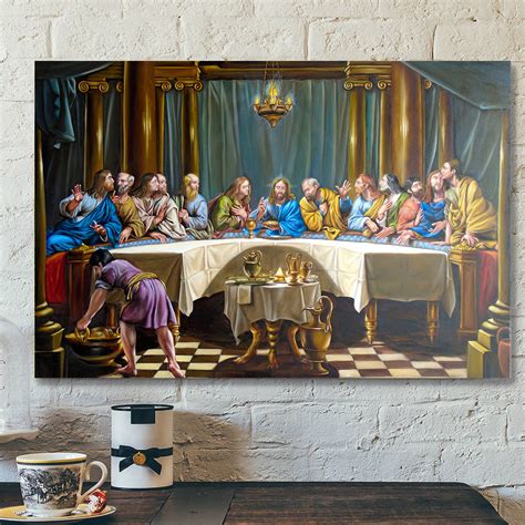 The Last Supper Wall Art - Christian Art Gift - Jesus Painting On Canv ...