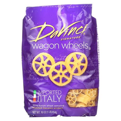 Davinci Wagon Wheels Pasta - Case Of 12 - 1 Lb. Authentic Italian, Classic Italian, Wagon Wheel ...