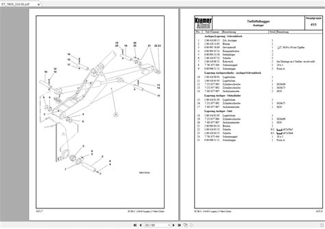 Kramer ALLRAD Wheel Loader Series 12, 16 Spare Parts List CD | Auto ...