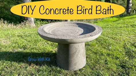 Making a Concrete Bird Bath - DIY Birdbath - YouTube