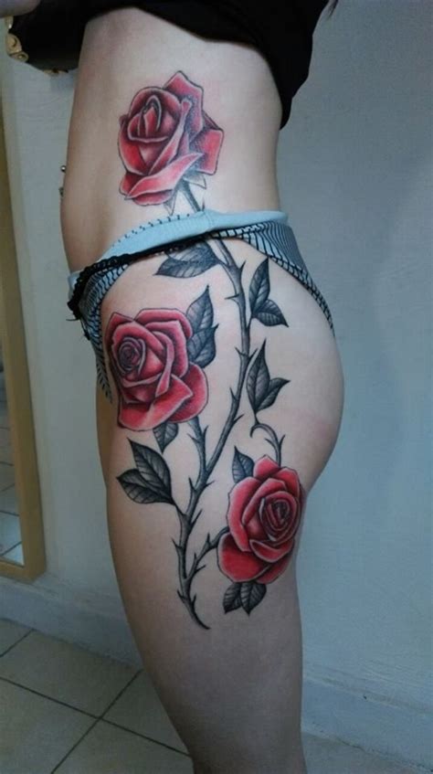 tres belle rose (With images) | Flower tattoo, Tattoos, Red roses