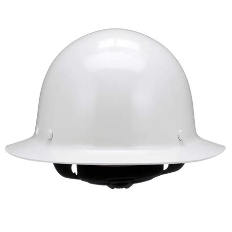 MSA Skullgard White Full Brim Hard Hat with Fas-Trac - Industrial ...