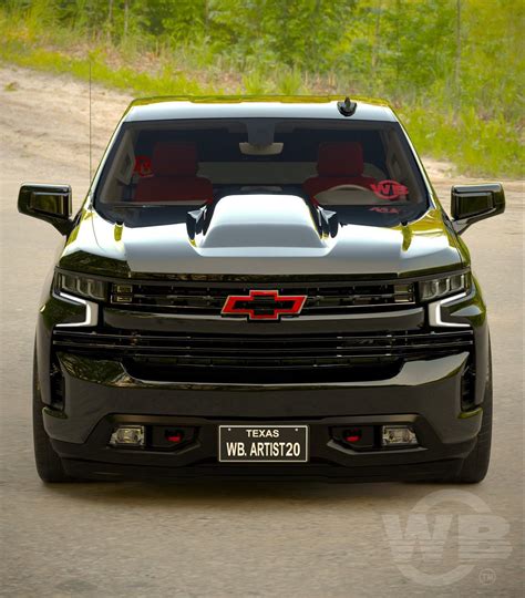 632 V8-Powered Chevrolet Silverado SS Rendering Flaunts Stepside Bed, Single Cab - autoevolution