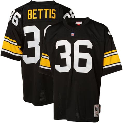 Mitchell & Ness Jerome Bettis Pittsburgh Steelers Black Authentic Throwback Jersey