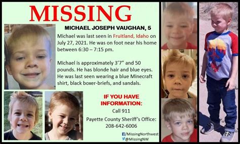 The heartbreaking disappearance of 5 year old Michael "Monkey" Vaughan ...