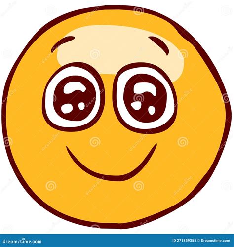 Smiley face emoji stock illustration. Illustration of emoji - 271859355