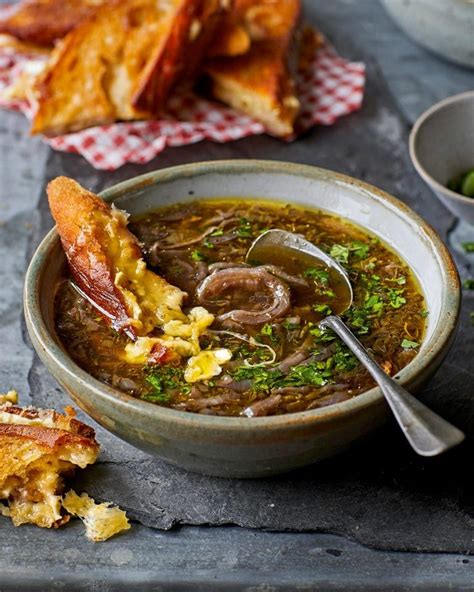 Red onion soup with cheesy sourdough melts | delicious. magazine Levain ...