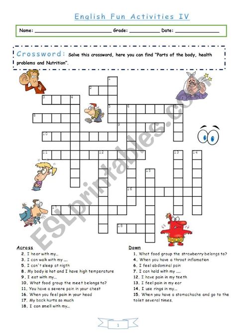 English fun activities IV - ESL worksheet by debita