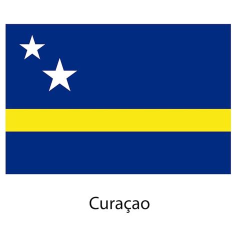 Premium Vector | Flag of the country curacao Vector illustration