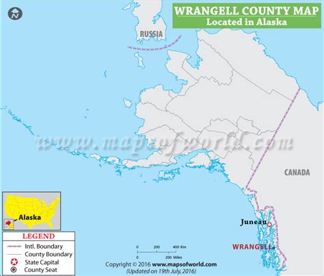 Borough Of Wrangell Borough Map, Alaska