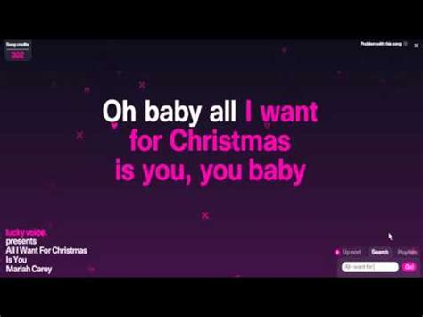 Mariah Carey-All I want for Christmas is you (Karaoke) - YouTube