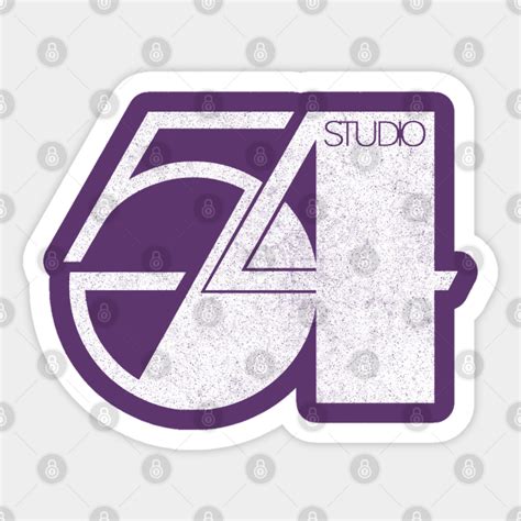 Studio 54 Vintage Styled Faded Logo Design - Studio 54 - Sticker | TeePublic