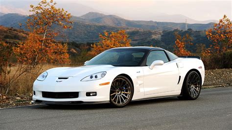 HD wallpaper: white Chevrolet Corvette coupe, hennessey, zr1, c6, car ...