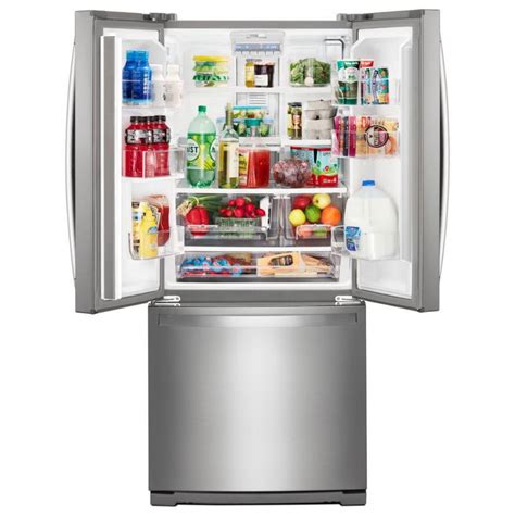 Whirlpool WRF560SMHZ 30 Inch 20 cu. ft. French Door Refrigerator in Fingerprint Resistant ...