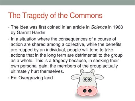 PPT - The Tragedy of the Commons PowerPoint Presentation, free download ...