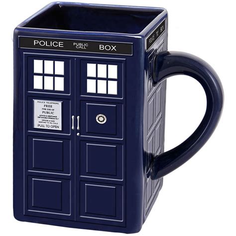 Doctor Who: TARDIS Ceramic Sculpted Mug - This figural TARDIS mug may ...