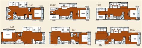 Forest River Cherokee travel trailer floorplans