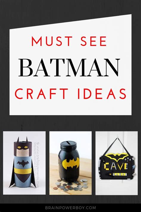 Batman Crafts You Won't Want to Miss! | Batman crafts, Batman gifts, Superhero crafts