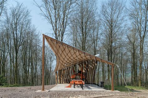 AA Design & Make students test the limits of timber in tensile woodland ...