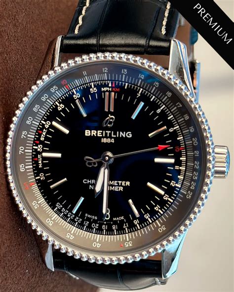 2019 Breitling Navitimer 38MM Black Dial Leather Strap (A17325) – Grailzee