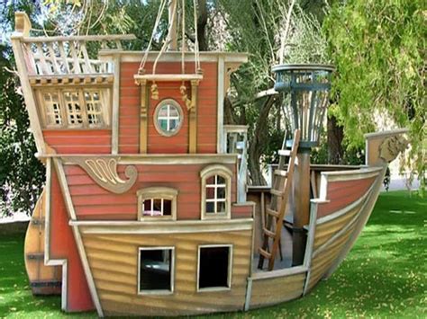 Extreme Playhouses for Kids | Play houses, Pirate ship playhouse, Backyard for kids