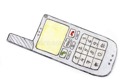 Disegno Del Telefono Cellulare Illustrazione di Stock - Illustrazione ...