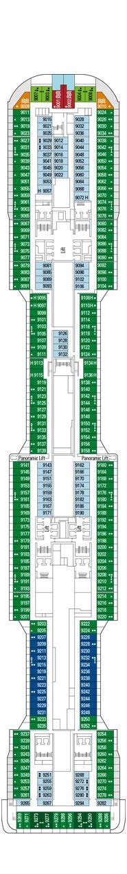 MSC Bellissima Deck plan & cabin plan