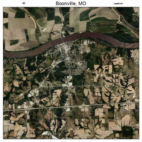 Aerial Photography Map of Boonville, MO Missouri