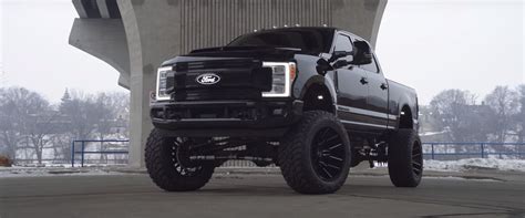 Murdered Out, Lifted Ford F-250 On 24-Inch Rims Is A Road-Going ...