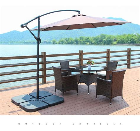 Outdoor Hanging Banana Umbrella Waterproof Cantilever Garden Beach ...