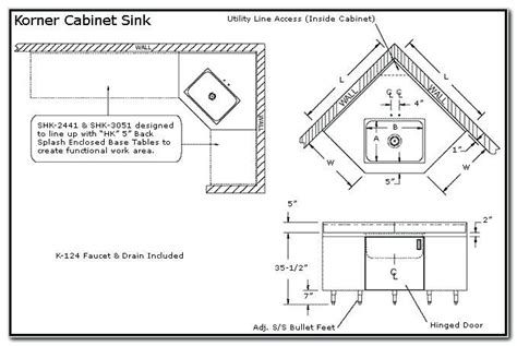 Corner Kitchen Sink Base Cabinet ~ SlilitE