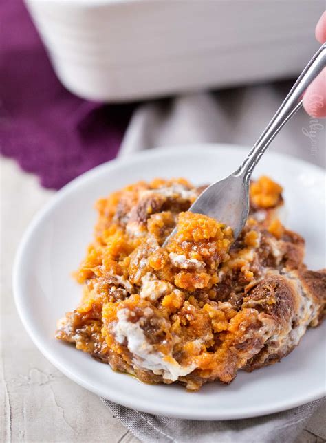 Spiced Sweet Potato Casserole | Mashed sweet potatoes are spiced with ...