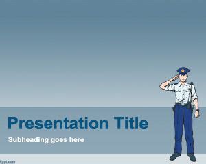 Police PowerPoint Template is a free law enforcement PowerPoint presentation template for free ...